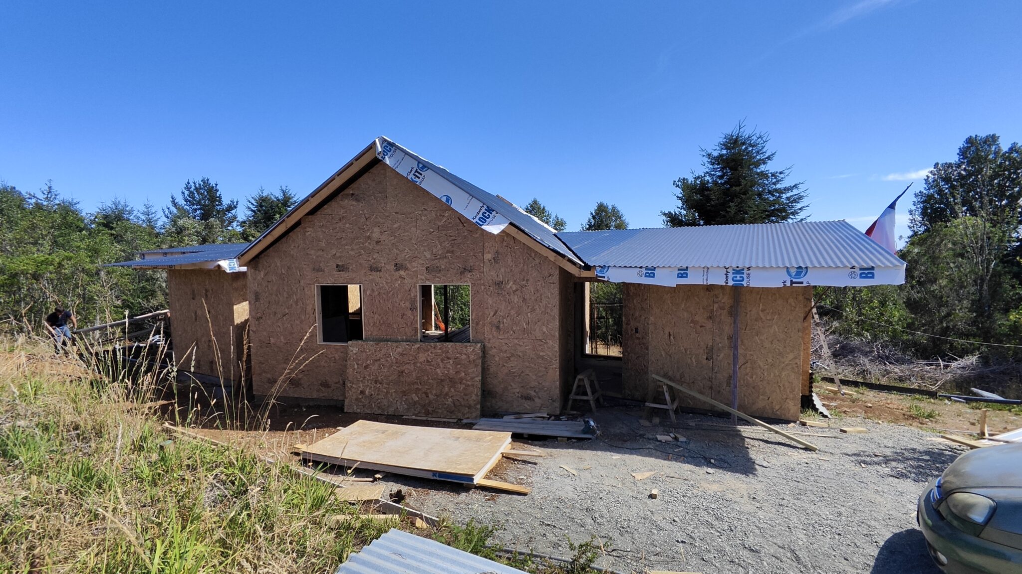 Construcción de casa moderna en madera nativa en Valdivia - Proyecto habitacional Sur Origen