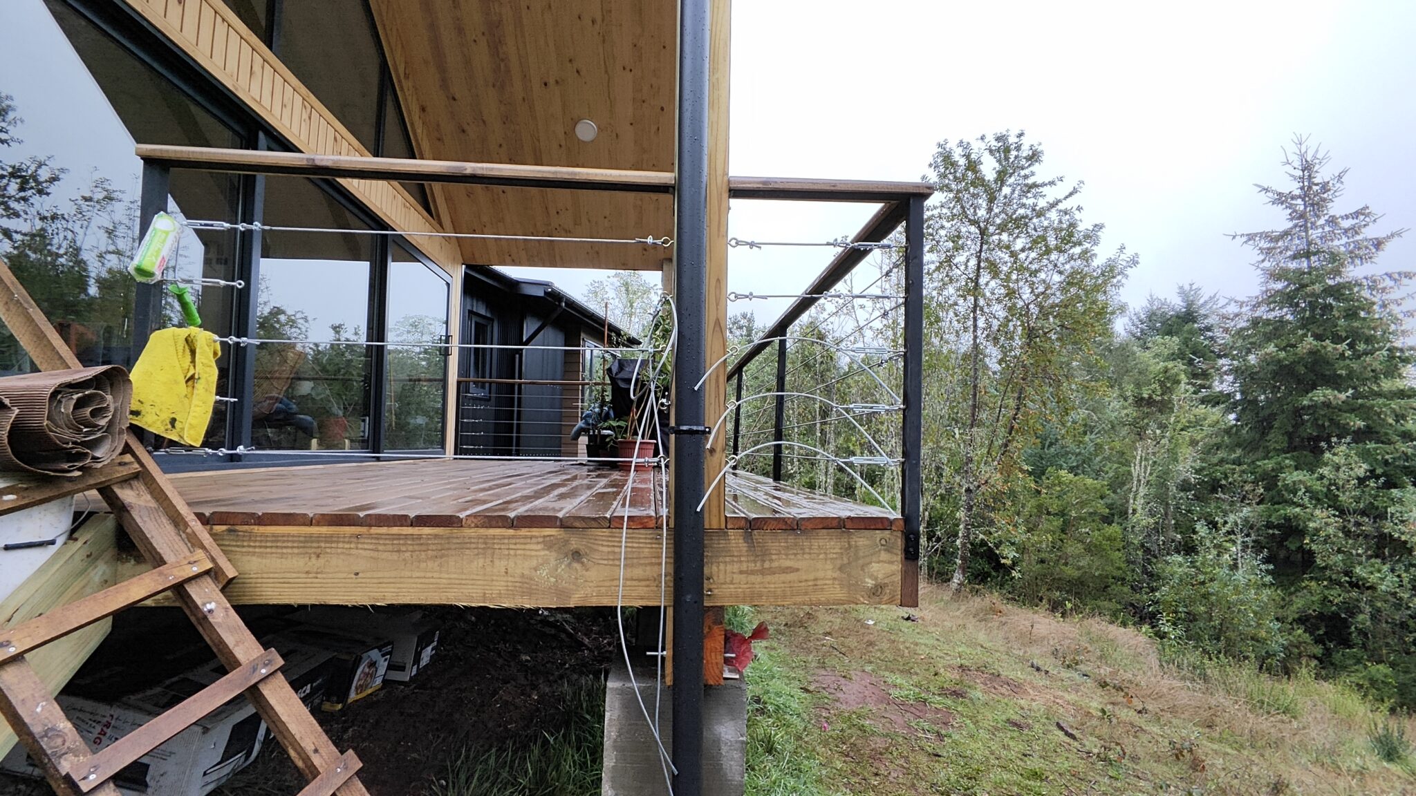 Construcción de casa moderna en madera nativa en Valdivia - Proyecto habitacional Sur Origen